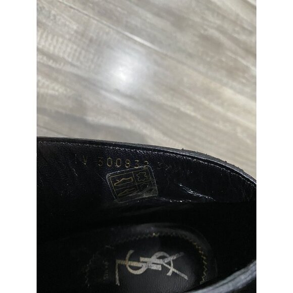 Yves Saint Laurent YSL Ariane 90 platform wedge lace up booties Size 39,5 - Picture 5 of 8